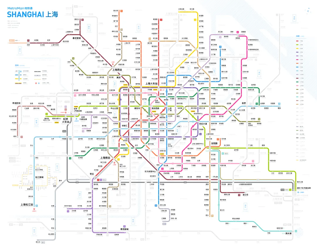 上海地铁线路图 2025