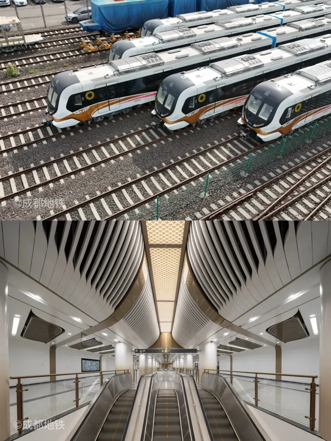 成都地铁30号线车站实拍 成都地铁30号线车站内部照片