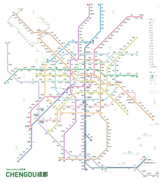 成都地鐵路綫圖