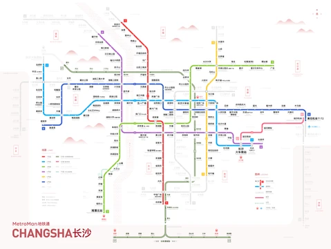 长沙地铁线路图