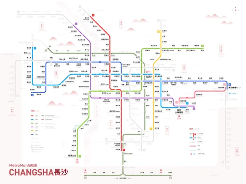 長沙地鐵路綫圖