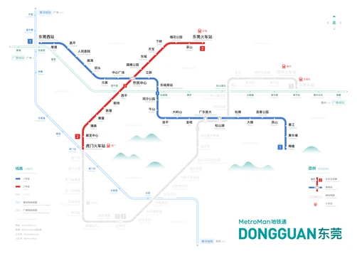 东莞地铁线路图