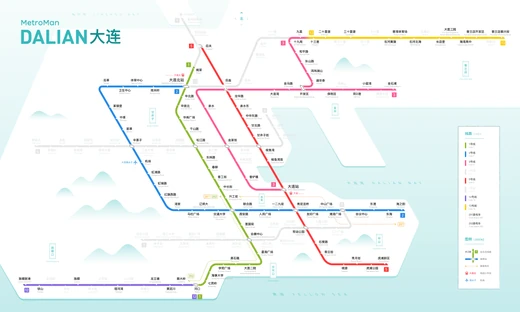 大连地铁线路图