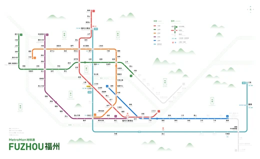 福州地鐵路綫圖