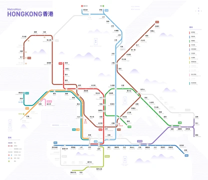 香港地铁线路图