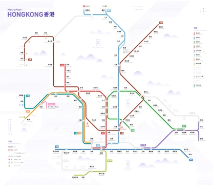 香港地下鉄路線図