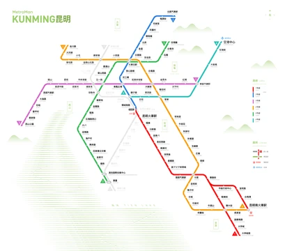 昆明地下鉄路線図