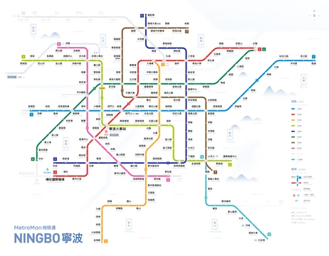 寧波地鐵路綫圖
