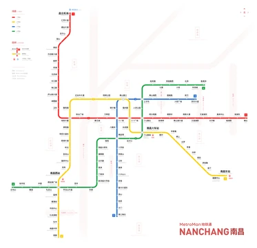 南昌地铁线路图