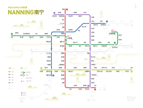 南宁地铁线路图
