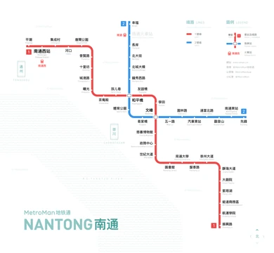 南通地鐵路綫圖