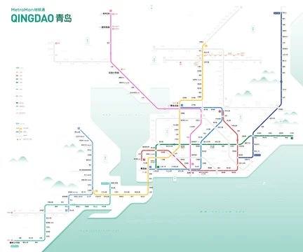 青岛地铁线路图