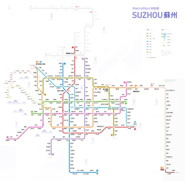 蘇州地鐵路綫圖