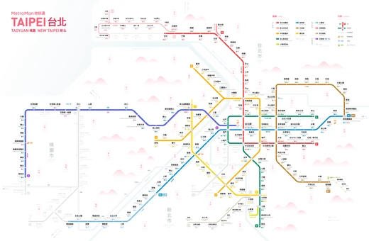 台北地下鉄路線図
