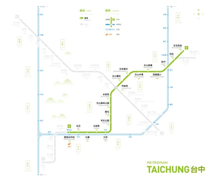 台中地铁线路图