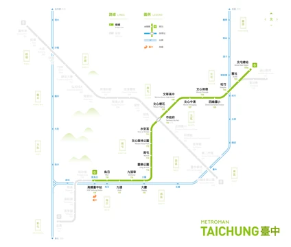 台中地鐵路綫圖