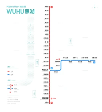 蕪湖地下鉄路線図