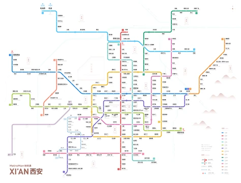 西安地铁线路图