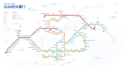 Xiamen Metro Map