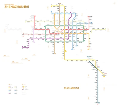 鄭州地鐵路綫圖
